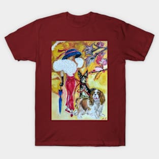 The Girl with Dogs (The Girl in the Artificial Boa) T-Shirt